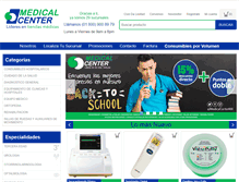 Tablet Screenshot of medicalcenter.com.mx